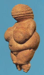 The Venus of Willendorf, Side View of Female Figurine, Gravettian Culture, Upper Palaeolithic Period, c.30000-18000 BC by Unbekannt Unbekannt